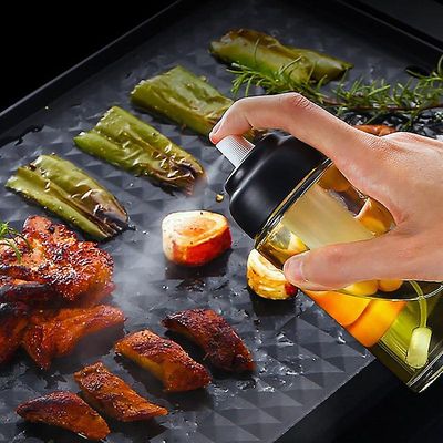 Lufttryk stil Olivenolie Spray Flasker Køkkenolie Eddike Sauce Krydderier Dispenser Flaske Bbq Køkken Tilbehør Gadget