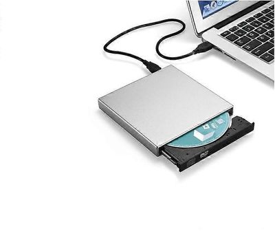 Ulkoinen CD/DVD-asema kannettavalle tietokoneelle, USB 2.0