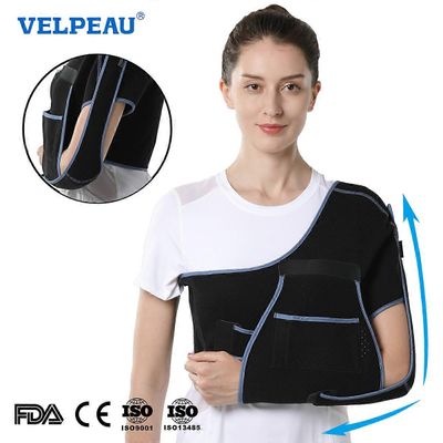 VELPEAU olkahihna kiertäjäkalvosimen murtumiseen, käsivammaan ja murtumakäsivarteen Immobilize hengittävä ja pehmeä nukkumiseen Molempikätinen L