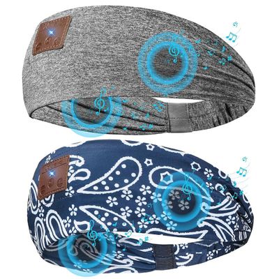 2 kpl nukkumiskuulokkeet Bluetooth-pääpanta, Bluetooth 5.4 erittäin ohuilla kaiuttimilla