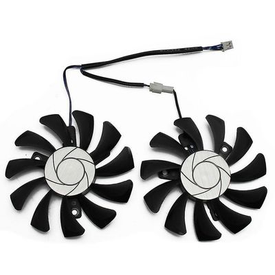 75mm 2pin gtx1050ti gpu-jäähdytin dual fan geforce gtx 1050ti gtx-1050-ti-4gt-oc näytönohjain viileä