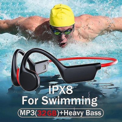 Bone Conduction Headset Trådløs Bluetooth leveres med 32G Memory Headset Swimming Headset