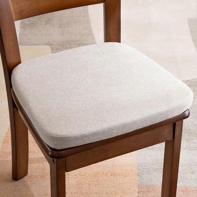 6 kpl ruokapöydän tuolien tyynyjä, beigejä, keittiön tuoleille, ruokailuhuoneen käyttöön, yhteensopiva useimpien tuolien kanssa