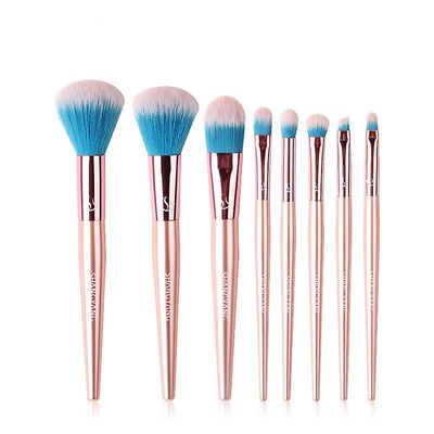 8 Makeup børster Sæt øjenskygge Børste Foundation Pensel Læbe Børste Løs maling blush børste komplet sæt super bløde børster Otte jakkesæt