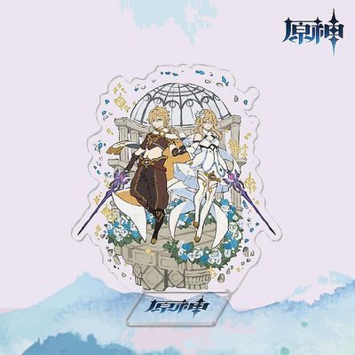 To-dimensionelle Barbara Genshin Spil Akvarel Akryl Stand Style 15