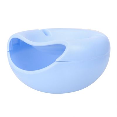 Snacks Nut Melon Frø Bowl Basket Dobbelt Lag Candy Plate Peels Skaller Frugt Hud Box Plastic Frugt Dish Blå