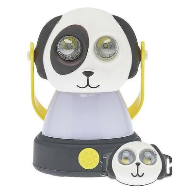 Led Dog Kids Camping Lantern &headlammp Combo - 2 valotilaa | Taita kahva | Lapsiystävällinen | Akkulyhty retkeilyyn, hätätilanteeseen, hurrikaanii...