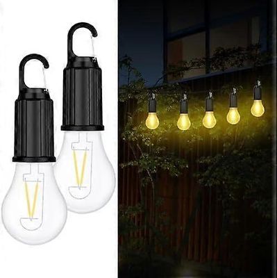 2 kpl ladattavia retkeilyvaloja, vedenpitäviä LED-telttavaloja USB-kaapelilla, 3 tilaa riippuva retkeilylyhty, riippuva lamppu retkeilyyn