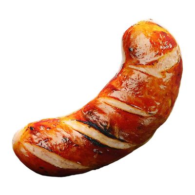 3D-simulaatio Ruokasohva Tyyny Pehmeä Lannerangan Pehmo Pehmo pehmo pehmo Pehmolelu 7" kotiin Grillattu makkara