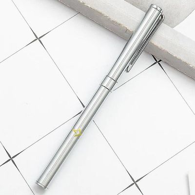 Bricks Masons Gratis gravering metal frimurerisk 0,5 mm kuglepen - (flere farver / appendants) Sølv