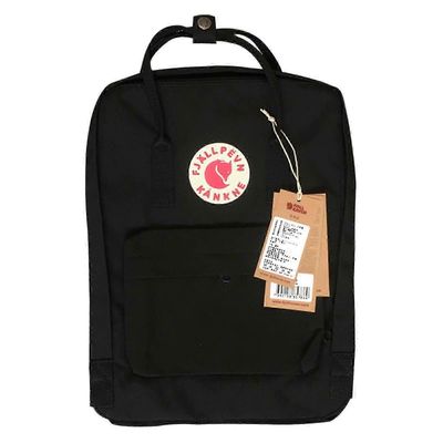 Naisten miesten vedenpitävä suuren kapasiteetin päivittäinen ulkoreppu yläkahvalla Musta