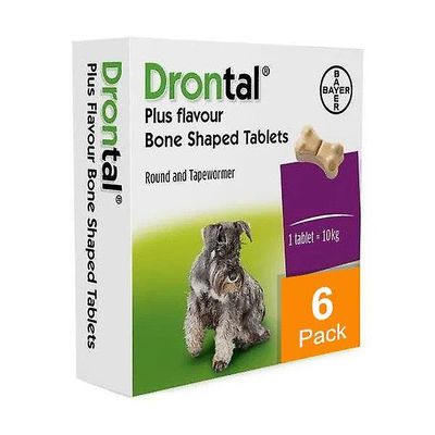 Drontal Tasty Bone tabletit koirille-6 kpl