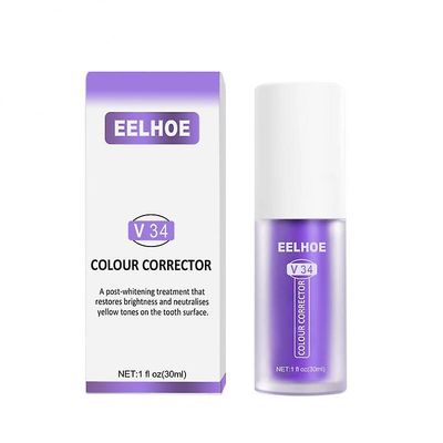 1-3pcs V34 fargekorrigerende tenner bleking følsomme tenner tannkrem gel munnhygiene 1PC