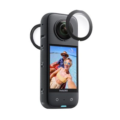 Unbrand Anti-repa för Insta360 X3 klibbiga linsskydd Dubbla linsskydd Linsskydd Transparent