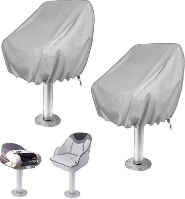 2 Pakkaus veneen istuimen päällinen, ulkona vedenpitävä jalusta Pontoon Captain Boat Bench tuolin istuimen päällinen, Oxford Fabric Helm -tuolin su...