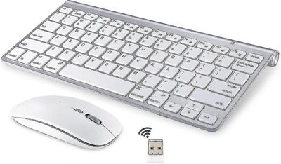 Langaton näppäimistö ja hiiri Apple imac Windowsille tai Androidille (langaton 2.4g)