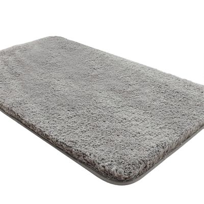 Kylpyhuonematto, pehmeä ja imukykyinen pieni pehmolattiamatto kylpyammeeseen wc suihkuhuone kylpyhuoneen matto konepestävä vaaleanharmaa vaalean ha...