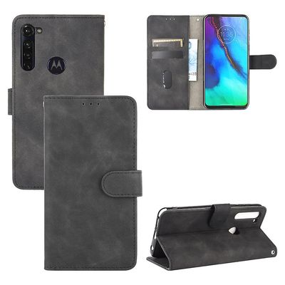 Etui til Motorola Moto G Stylus Cover Premium Læder med kortholder Flip Folio Magnetisk etui Etui Coque - Sort