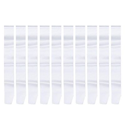 10kpl DIY Blank Sash Tavallinen satiinietiketti Bändit Juhlatarvikkeet kanailtoihin Syntymäpäivä Baby Shower Eläkkeelle siirtyminen (valkoinen) 79....