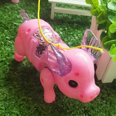 Kankanwo Vauvan lelut Lasten lelu Valoisa konsertti Kävelyhihna Kannettava söpö sika lyhty A