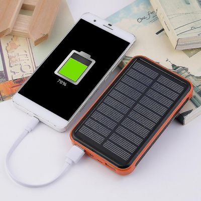 Stor kapacitet Vandtæt bærbar solenergi Bank Dual Usb Solar Charger