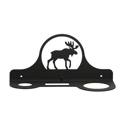 Village Wrought Iron Elg hårtørrer Rack Sort
