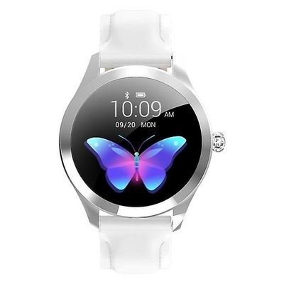 Smart Watch Kvinder Ip68 Vandtæt pulsovervågning Rustfrit stål Smart Watch Fitness Armbånd Smartwatch