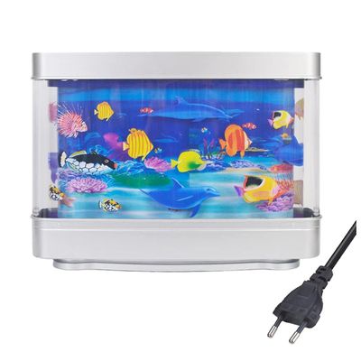 Kunstig tropisk fisketanklampe akvarium nattlys virtuelt hav dynamisk ledet bord lampe rom dekorasjon gave Som vist