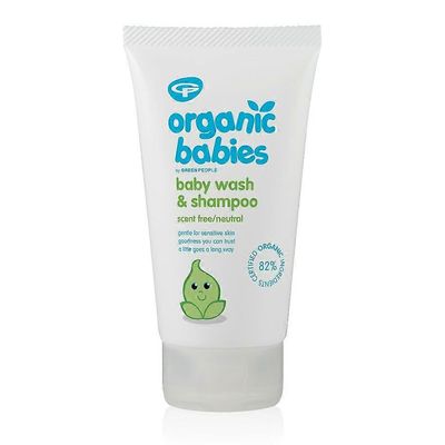 Green People, Organic Babies hajusteeton vauvanpesu- ja shampoogeeli, 150ml