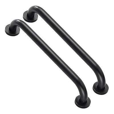 2 Pack Svart dusj Grab Bar Anti Slip Grip, bad Grab Bar Balanse Bar, vegg Mount Rekkverk Support A