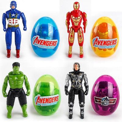 Hot Marvel The Avengers Toys Iron Man Thor Hulk Kapteeni Amerikan muodonmuutos Munalelut lapsille Lahja Ironman