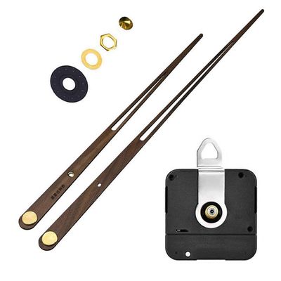 Suuri vääntömomentti kellon liikemekanismi Suuri seinäkvartsikello pitkät kädet pähkinäpuu DIY-korjausosa