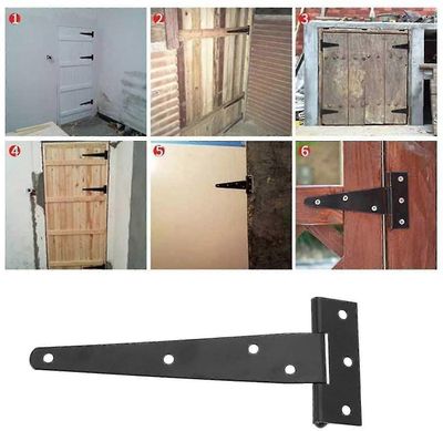 6 kpl raskas taottu teräs T-sarana puutarhavajaan, ruosteenkestävä