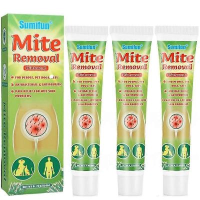 1-3kpl uutta punkinpoistovoidetta kutinaa estävä syyhy tappaa päätäitä ihonhoito luonnollinen 3pcs