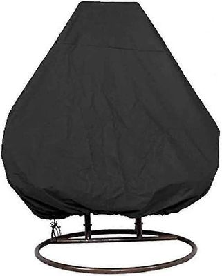 Kaksinkertainen muna tuolin kansi vedenpitävä patio roikkuva munatuoli kansi Parveke Puutarha Kotelo Muna tuoli Suojakansi Ulkona rottinki keinutuo...