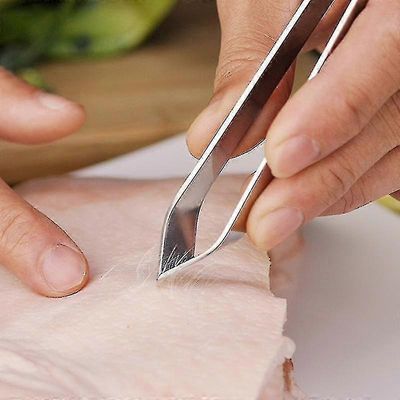 Kala luu pinsetit ruostumattomasta teräksestä pihdit kala luun nyppiminen puristin pidike vedin remove keittiö gadgets työkalut Viistopihdit