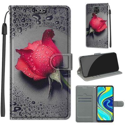 Foxdock Kompatibel med Xiaomi Redmi Note 9s Love Rose Mobile Taske