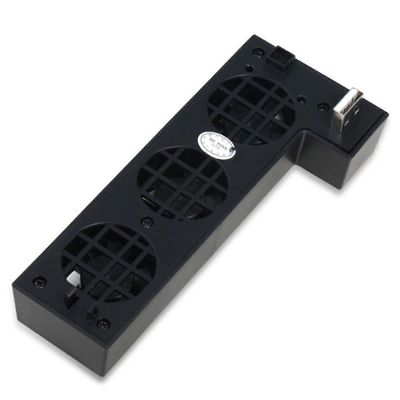 Kannettava lämpötilansäätö USB-jäähdytystuuletin Xbox One X -pelikonsolille Ulkoinen 3 tuuletinta Smart Coole Black