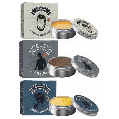 Night Morning Balm Face Smoothing Cream miehille, Gentle Organics Acne Treatment Cream miehille 3 kpl setti