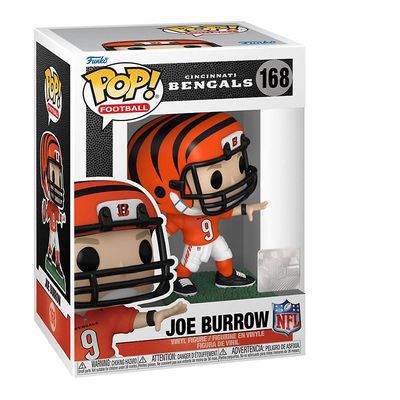NFL Bengals Joe Burrow Pop vinyyli 3.75 tuumaa pitkä Ikä kolme vuotta ja enemmän