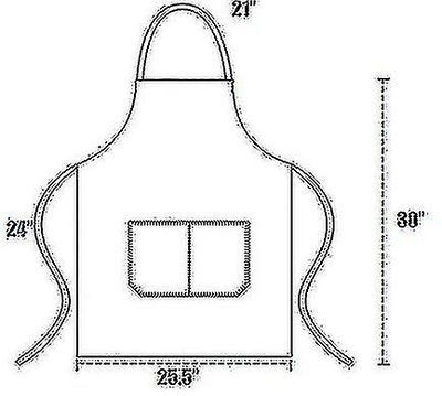 12 pack vanlig bib forklær med 2 lommer - svart unisex kommersielt forkle bulk A Hvit