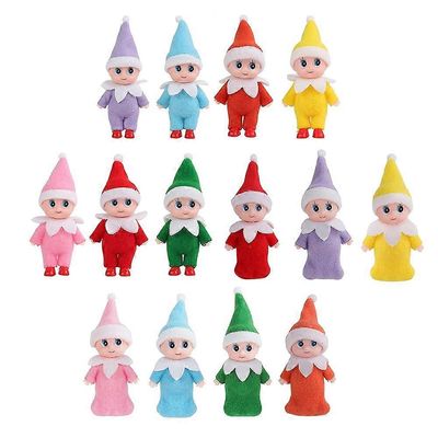 Minitonttuvauvakaksoset 14-osainen setti lapsille askartelu kaikenikäisille juhlakoristeet tarvikkeet pienet tonttunuket