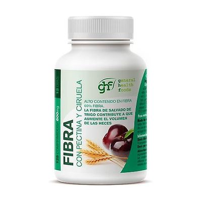 GHF Fiber med pektin og blomme 125 tabletter på 600 mg