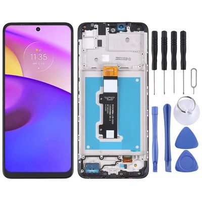 Tft LCD-skjerm for Motorola Moto E40 / E30 Digitizer Full montering med ramme For Motorola Moto E40 / E30 Ikke angitt