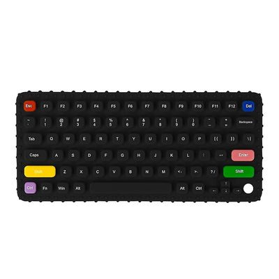 Baby Teething Toy Teether Legetøj til babyer Tastatur tyggelegetøj til spædbarn nyfødt Sort