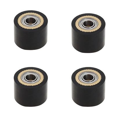 4kpl puristusrulla 4x10x14mm piirturi leikkuri rullapaperinsyöttörulla Mimaki CG -sarjan leikkauspiirturille CG-61 CG130FX Musta