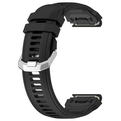 Smartwatch Band pustende silikon armbåndsbelterem for falk Svart