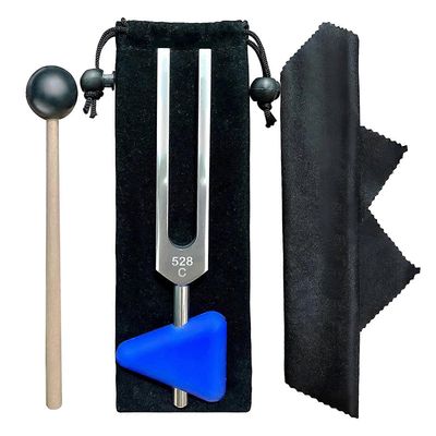 528 Hz: n alumiininen virityshaarukka lääketieteellinen parantava instrumentti Chakra-stressin lievittäjä 528C