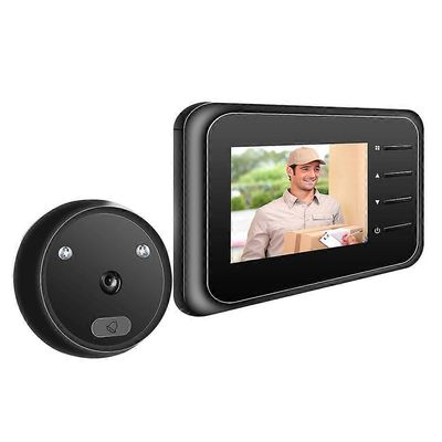 WiFi ovikello oven katseluohjelma kamera ovi ovikello langattomalla näytöllä live view saatavilla digitaalinen yönäkö valokuvaus digi Musta