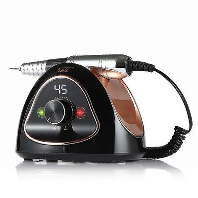 45000 rpm ammattimainen kynsiporakone kynsitiedostot poranterät sähköinen manikyyri jyrsinsarja geelilakkapoistotyökalu musta